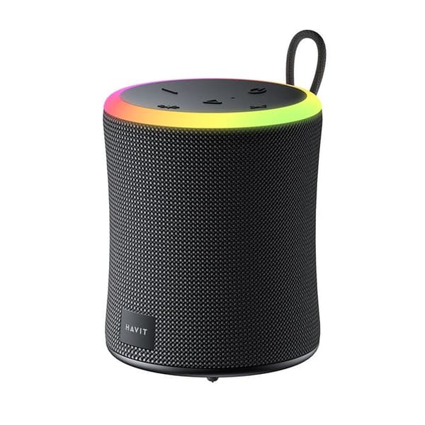 Trådlös bärbar högtalare, IPX6, Bluetooth 5.3, TWS, TF, USB, handsfree-samtal, 1800 mAh - Havit (SK832BT) - Svart
