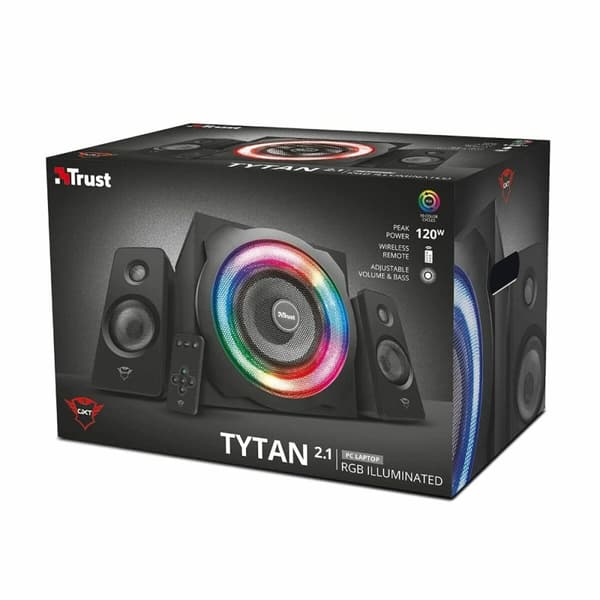 PC-högtalare Trust GXT 629 Tytan 120 W Svart 30 W 60 W 10 W