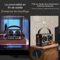 Miniatyrbild 2 av 4: INN Bluetooth-högtalare 1500mAh 10W bluetooth 5.2 trådlös högtalare retro bluetooth med mikrofon portabel karaoke-maskin