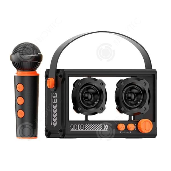 INN Bluetooth-högtalare 1500mAh 10W bluetooth 5.2 trådlös högtalare retro bluetooth med mikrofon portabel karaoke-maskin