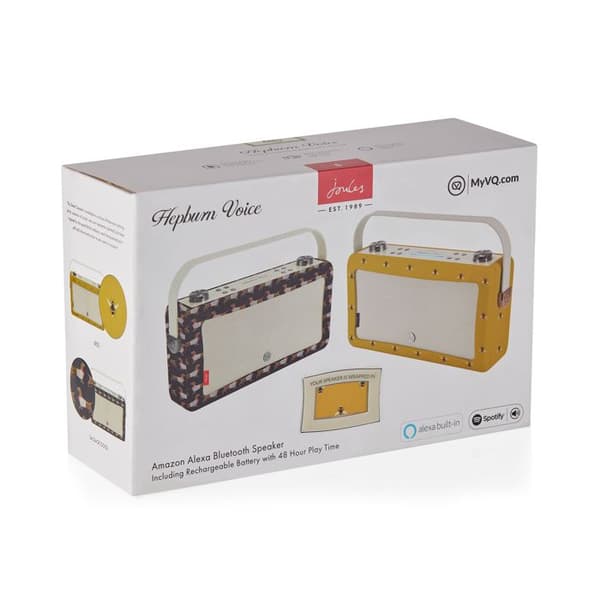 Bluetooth-högtalare - Joules Hepburn Voice - Bees - Integrerad Alexa, WIFI & Bluetooth®, uppladdningsbart batteri
