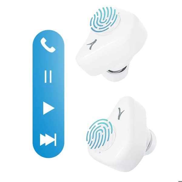 Kit Audio 2 i 1 Bluetooth-högtalare 5W och trådlösa hörlurar Micro Akashi Vit
