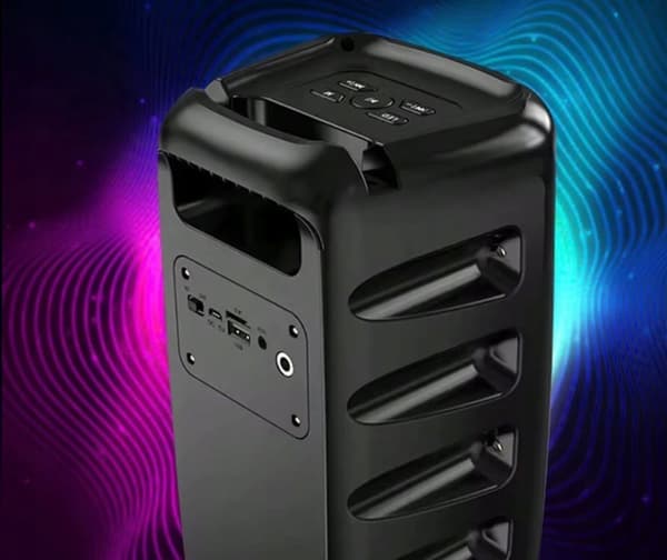 LANGATON BLUETOOTH-KAIUTIN XXL-PILAARIJUHLAKARAOKE BOOMBOX-MIKROFONI