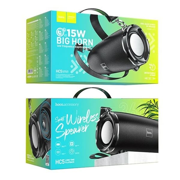 Bærbare Bluetooth-højttalere Hoco HC5 Cool Enjoy Sort 2 x 15 W