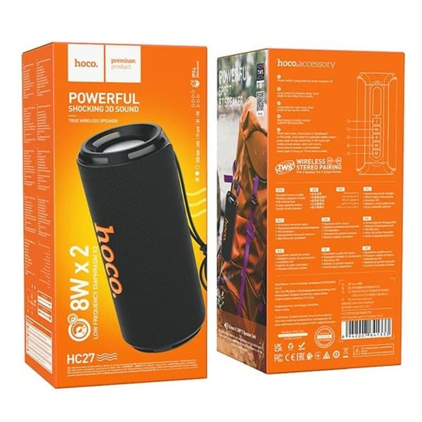 Bärbar Bluetooth Högtalare Hoco HC27 Svart 16 W