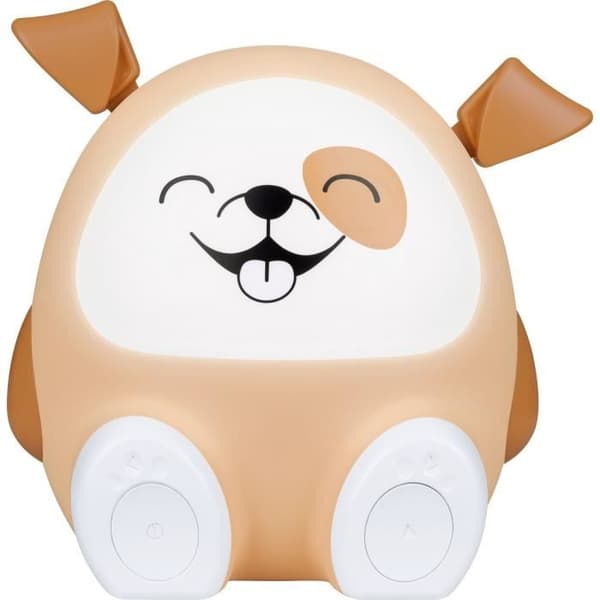 Ljus högtalare & nattlampa - BIGBEN - Hund - Bluetooth 5.0, 15W, Justerbar nattlampa, Timer, USB-C batteri