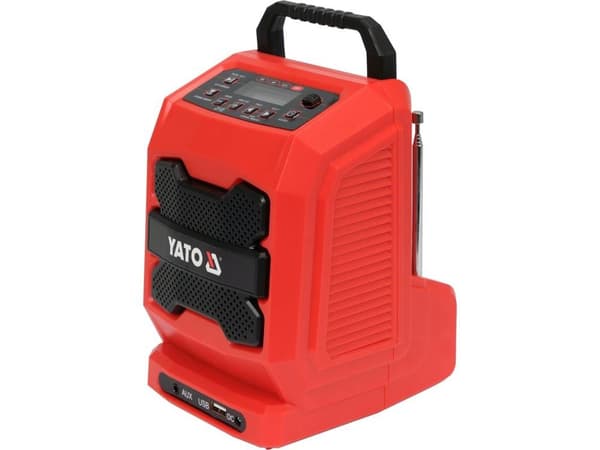 YATO BATTERI- OCH NÄTRADIO 18V UTAN BATTERI OCH LADDARE