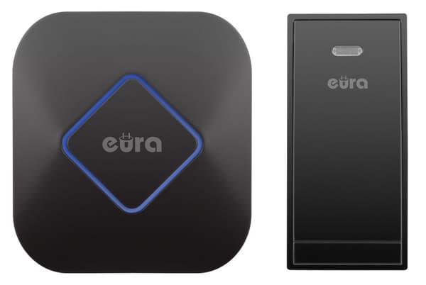 TRÅDLÖS DÖRRKLOCKA ''EURA'' WDP-83H2 ''JAZZ'' BATTERIFRI SVART