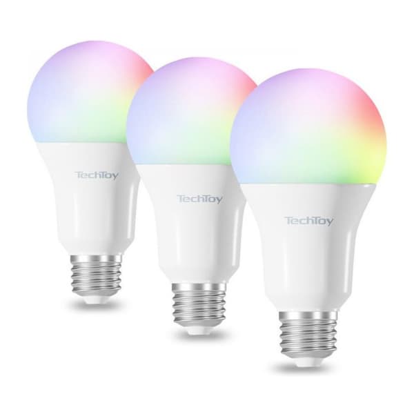 TESLA TSL-LIG-A70-3PC TechToy Smart Glödlampa RGB, 11W, E27, 3 st