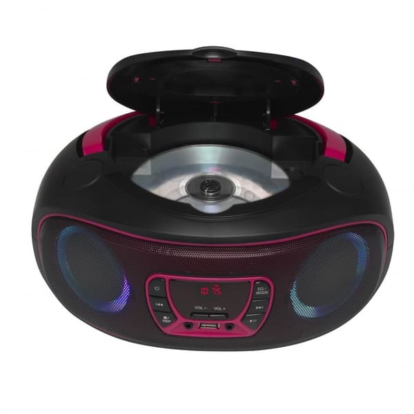Denver TCL-212BT PINK CD-spelare Bärbar CD-spelare Svart, Rosa