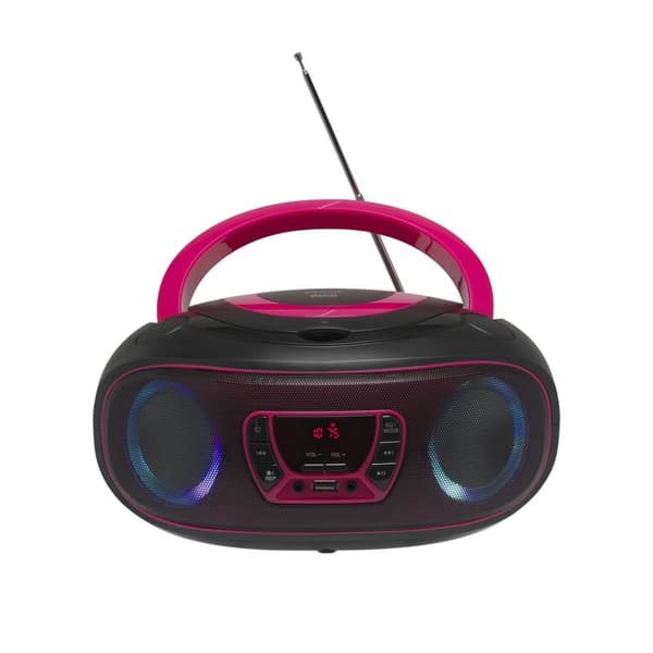 Denver TCL-212BT PINK CD-spelare Bärbar CD-spelare Svart, Rosa
