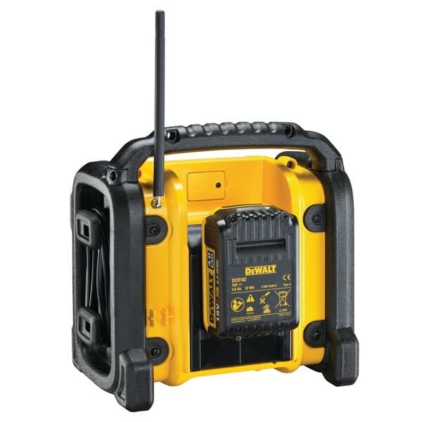 DeWALT DCR020-QW radio Bærbar digital Sort, Gul