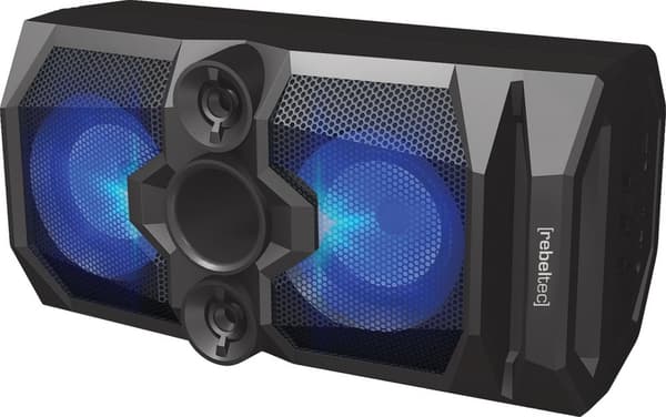 Rebeltec SoundBox 480 Bärbar Bluetooth Stereohögtalare Svart, 50W RMS