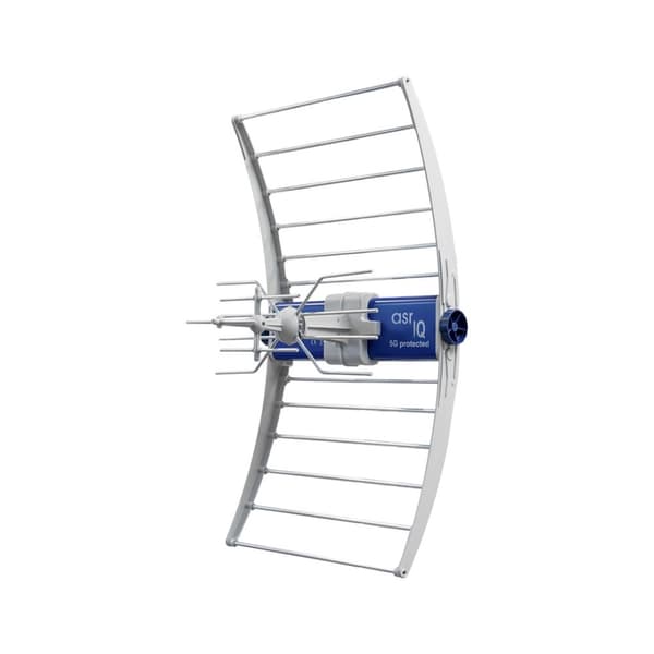TV DVB-T/T2-antenn ASR IQ 5G 700 PROTECTED 2023 med nätaggregat ZZA-7 Telkom Telmor