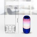 Miniatyrbild 2 av 2: Trådlös LED-högtalare V-TAC SMART VT-7456 RGB Bluetooth 2x3W (SKU 8569) Blå