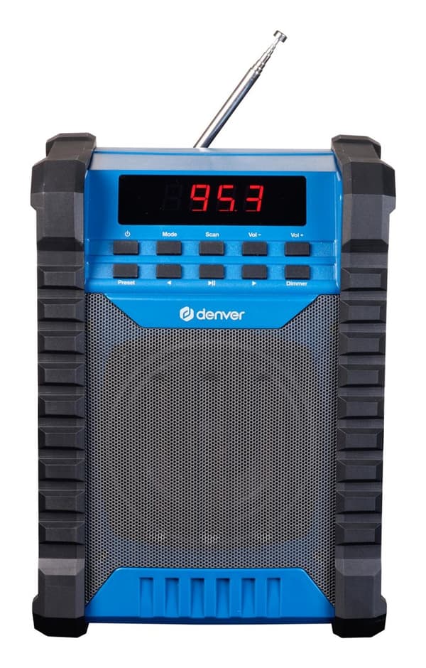 Denver WRB-60 FM Bluetooth-lähetin Sininen, Harmaa