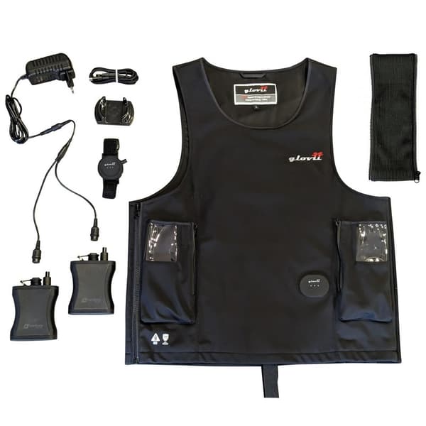Glovii GMV2L vattensportväst svart softshell