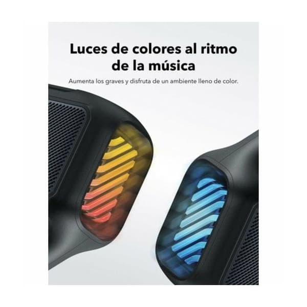Soundcore Boom 2 trådlös högtalare (A3138011)Bluetooth 5.3, RGB-ljus, IPX7, BassUp - Anker - Svart