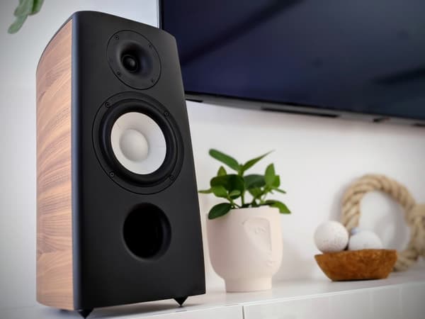 Acoustique Quality CANTO 3 - Audiofil bokhyllehögtalare, tvåvägsset med 120W effekt / SB ACOUSTICS / valnöt