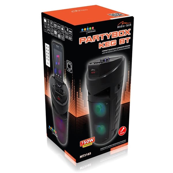 PARTYBOX KEG BT MT3165 V2.0 bærbar Bluetooth-højttaler