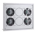 Miniatyrbillede 3 af 5: Triton ventilationspanel med termostat RAC-CH-X04-X3 (4x ventilator 230V/60W, lofts-/gulvventilator)