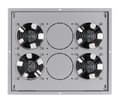 Miniatyrbillede 1 af 5: Triton ventilationspanel med termostat RAC-CH-X04-X3 (4x ventilator 230V/60W, lofts-/gulvventilator)