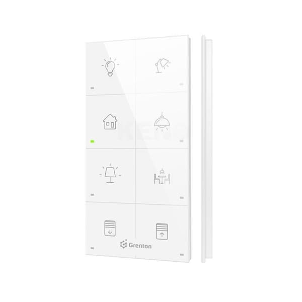 GRENTON TOUCHPANEL GRENTON / 8 TOUCH-OMRÅDER / TF-BUS / HVID GLASFRONT