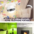 Miniatyrbild 4 av 4: Bluetooth-högtalare - INNOVTEC - LED-lampa 8W - Trådlös fjärrkontroll - Väckningsfunktion - Dimbar