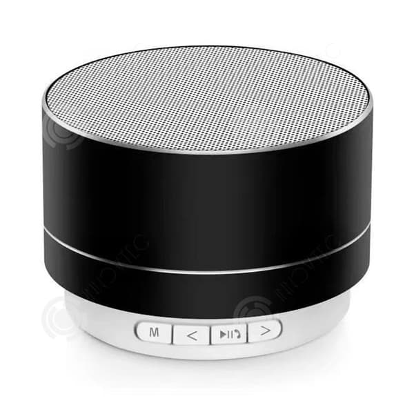 INN Bluetooth-högtalare Aluminiumlegering Mini-högtalare Plug-in-kort Trådlös LED-ljus Present Subwoofer