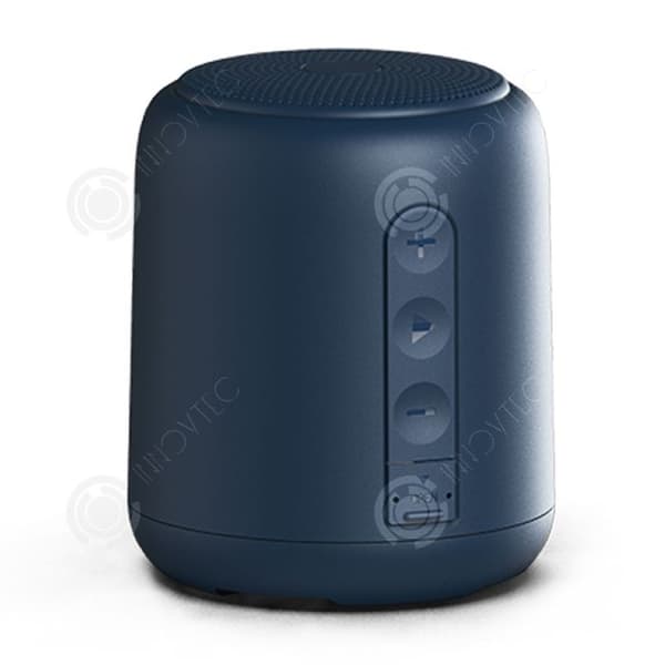 INN Blå mini bärbar högtalare, bärbar utomhus Bluetooth-högtalare, trådlös, vattentät och dammtät, snabbladdning, dekoration