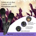 Miniatyrbild 2 av 4: INN Bluetooth-högtalare 10 meter Avstånd Hem Karaokemaskin Dubbelmikrofon Bärbar högtalare med ljus