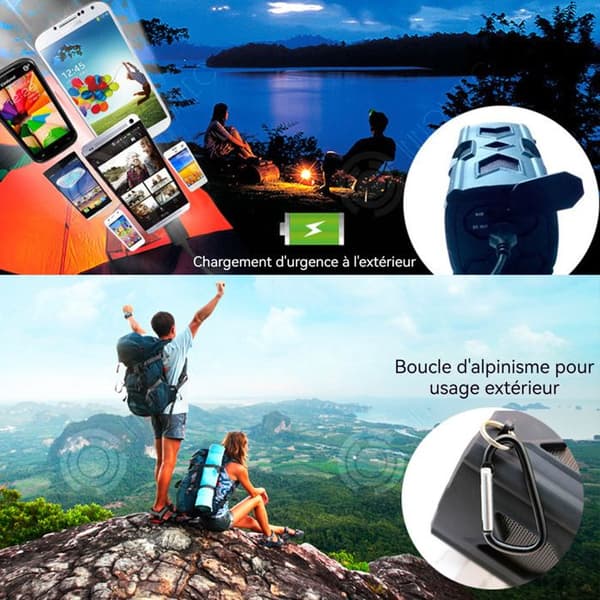 INN Vattentät Bluetooth-högtalare Ny bärbar Bluetooth-högtalare BlackSuper Bass-högtalare med NFC och 3600mAh batteri