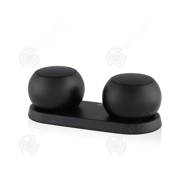 INN Bluetooth-högtalare Stereohögtalare 1 par med kraftfull bas minihögtalare Laddning med stativ Skrivbordsplacering