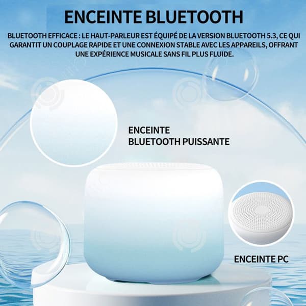 INN IPX7 bluetooth högtalare resistent mot stänkvatten trådlös högtalare miniformat autonomi upp till 8 timmar kreativ högtalare