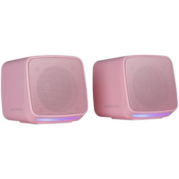 Kompakta Högtalare - Mars Gaming - MS-PRO - 10W - RGB Flöde - 3.5mm Jack Rosa