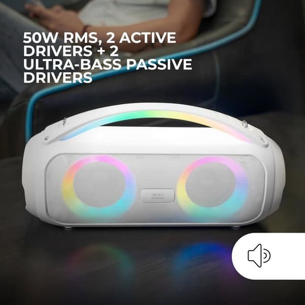 Bluetooth-högtalare - Mars Gaming - MS-PULSE - 50W RMS - Ultra-Bass - Handsfree