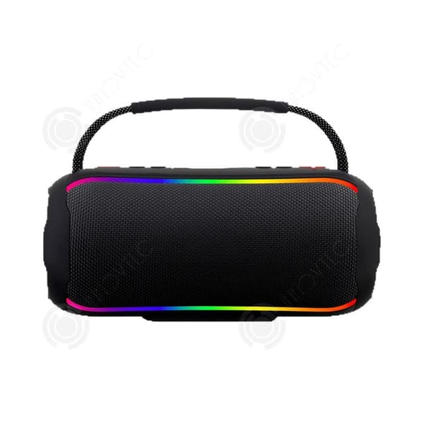 INN Bluetooth-högtalare IPX6 vattentålig bluetooth6.0 med handtag och färgglada LED-lampor, stereohögtalare med kraftig bas