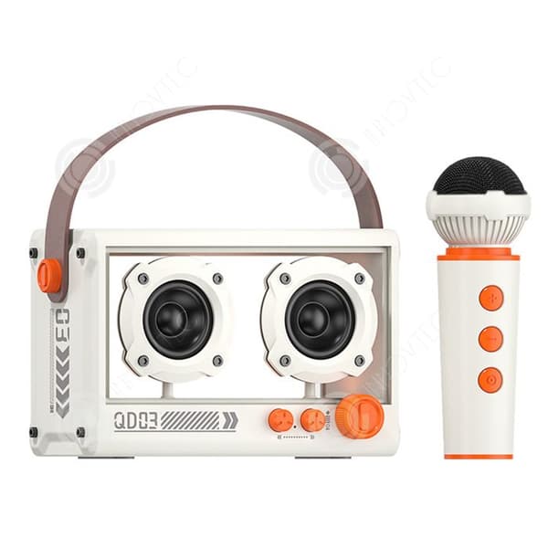 INN Trådlös karaoke maskin med 1 mikrofon, Bluetooth högtalare, bärbar karaoke högtalare för vuxna och barn