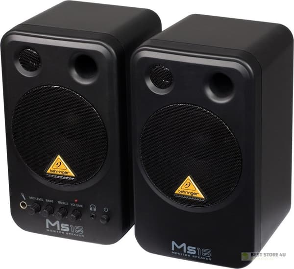 Behringer MS16 2-vejs højttaler Sort Ledningsført 16 W