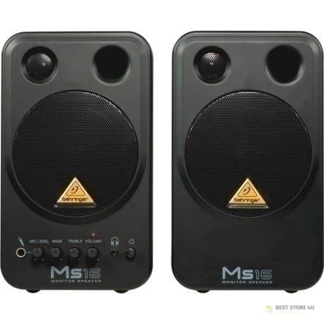 Behringer MS16 2-vejs højttaler Sort Ledningsført 16 W