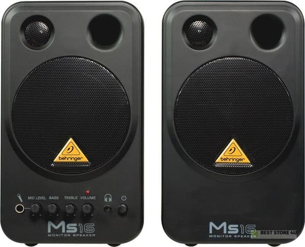 Behringer MS16 2-vejs højttaler Sort Ledningsført 16 W