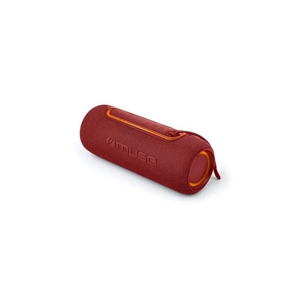 MUSE M-780 BTR trådlös högtalare röd med 20 W ström, Bluetooth och USB-C-anslutning, damm- och vattentäthet
