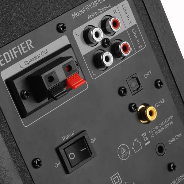Edifier R1280DBs Active Bluetooth Bookshelf-högtalare - Optisk ingång - Trådlös 2.0 Studio Monitor-högtalare - 42W R