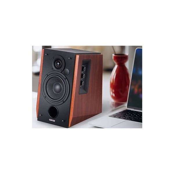 Edifier Studio R1700BT - 66W 2-vägs trä-look trådlösa bokhylla högtalare