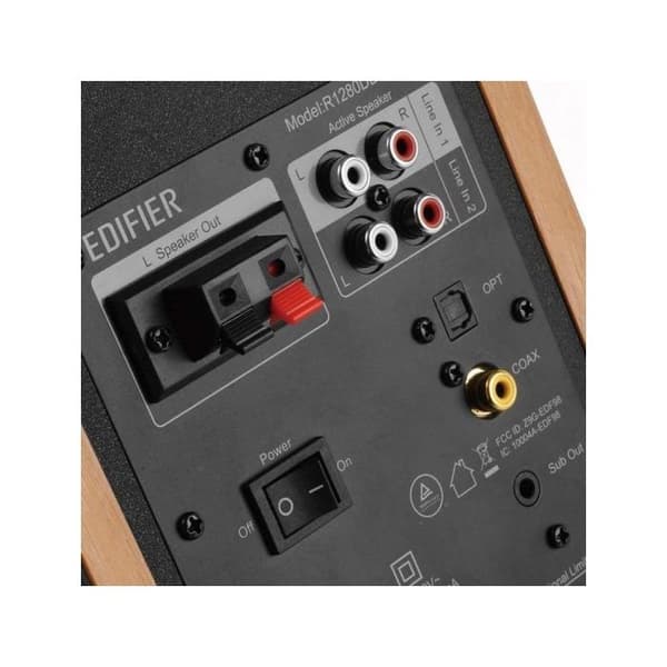 Bokhylla högtalare - Edifier - R1280DBs - Bluetooth 5.0 - 42W - Optiska/koaxiala ingångar