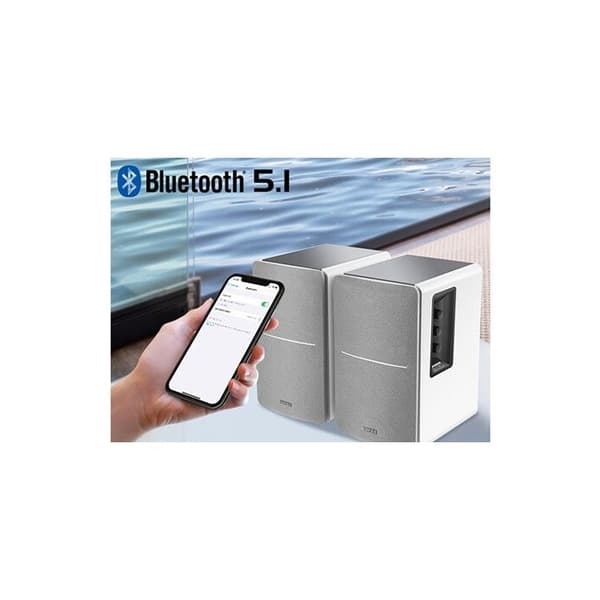 Edifier Studio R1280DB 2.0 Bluetooth-högtalare Vit/Silver