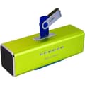 Miniatyrbild 1 av 2: MUSICMAN MA SOUNDSTATION bärbar högtalare - Grön - Micro SD-kortplats och USB-port - Integrerat batteri
