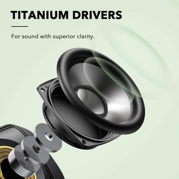 Anker SoundCore Motion Boom Outdoor Bluetooth-högtalare, Titanium-drivrutiner, BassUp-teknik, IPX7 vattentät, 24h batteritid