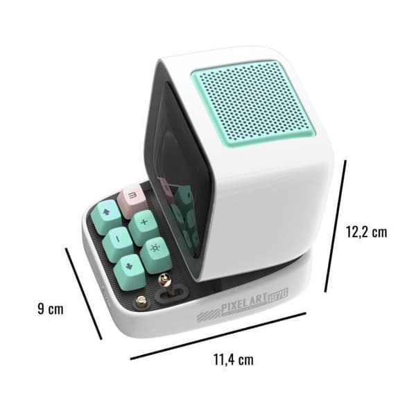 Divoom Ditoo Pro Vit/Vit bluetooth högtalare med pixelskärm 15W