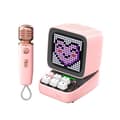 Miniatyrbild 1 av 4: Divoom Ditoo Mic Pink Karaoke bluetooth-högtalare med 15W Pixel-skärm